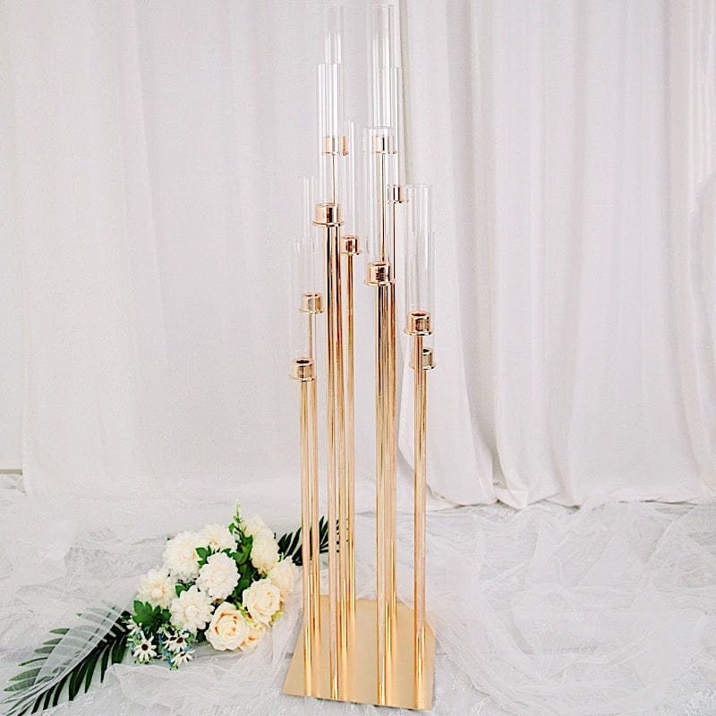 42 Tall Adjustable Over The Table Rod Stand Metal Arch - Gold
