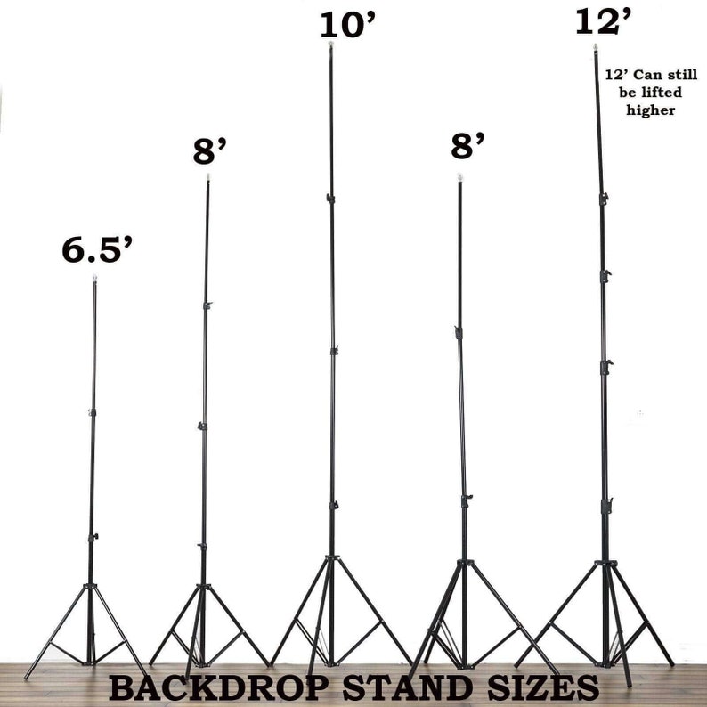 12 Feet X 12 Feet Black Large Photo Backdrop Stand Kit Etsy
