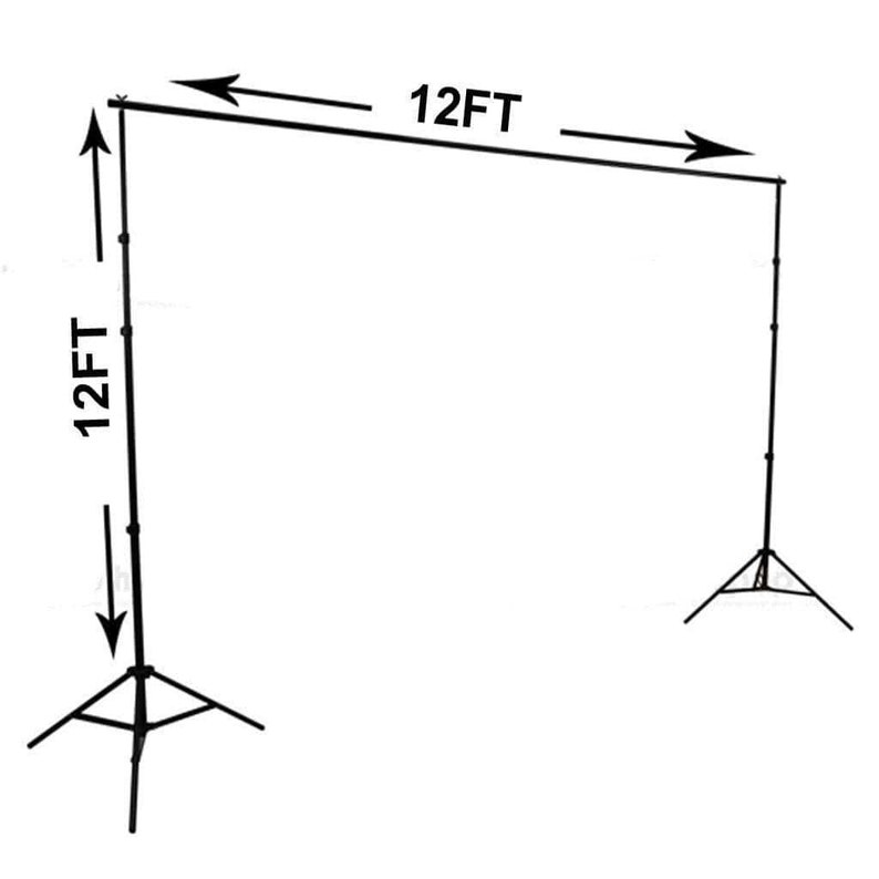 12-feet-x-12-feet-black-large-photo-backdrop-stand-kit-etsy