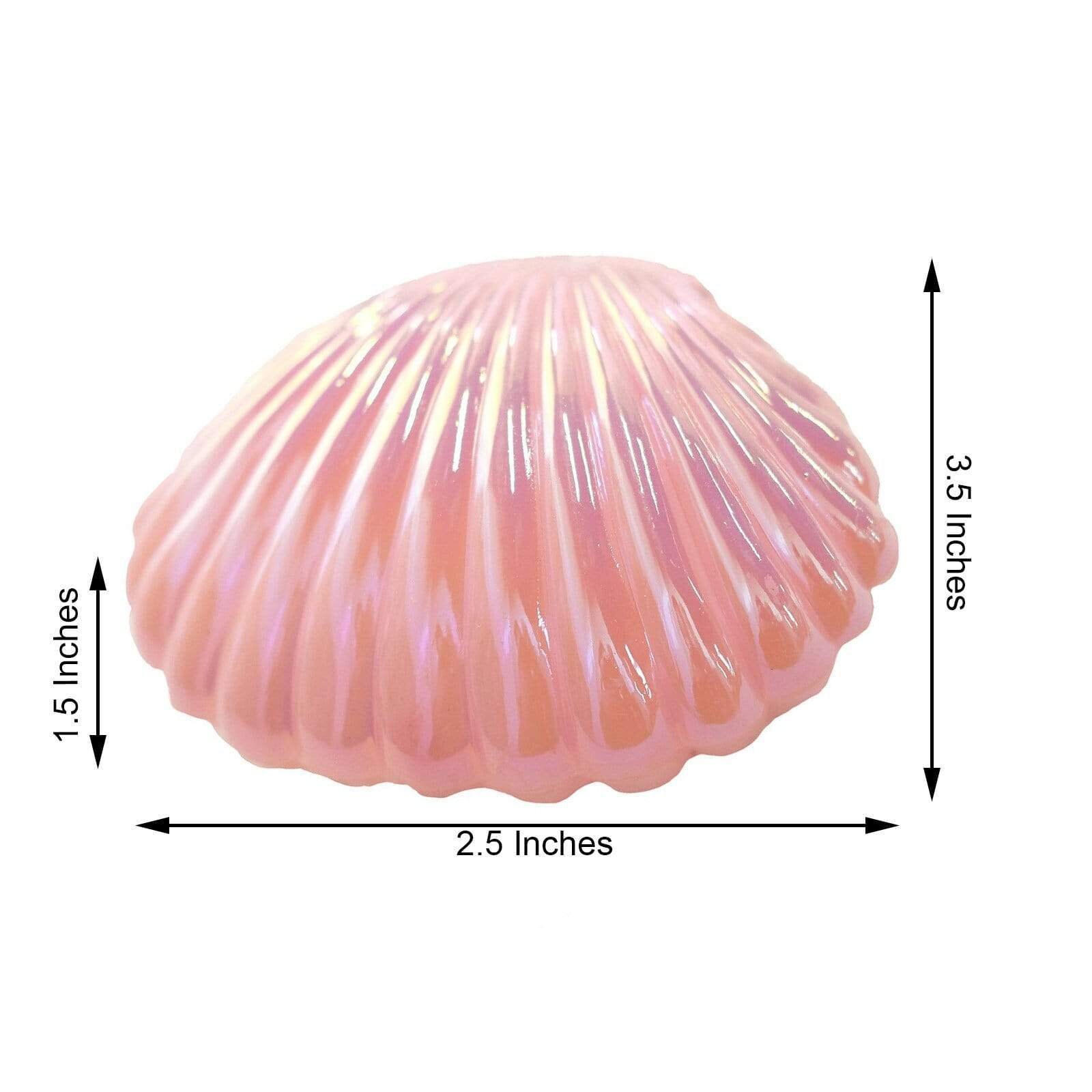 12 Pink 3.5 long Mini Sea Shells Favor Holders | Etsy