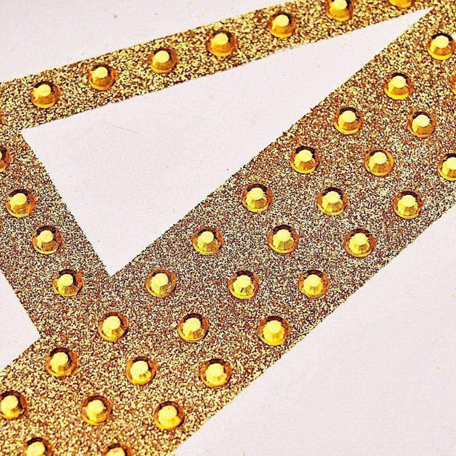 4 in Letter A Gold SelfAdhesive Rhinestones Gems Etsy