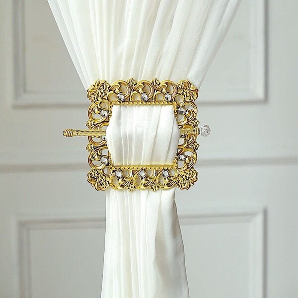 Gold Curtain Tie Backs Etsy