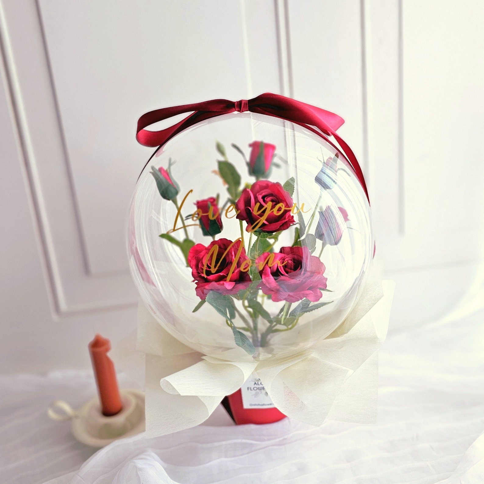 Rose Flower Balloon / Valentine's Day, Mother's Day, Special Gift