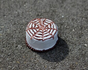 Miniatuur Halloweentaart/Spinnentaart