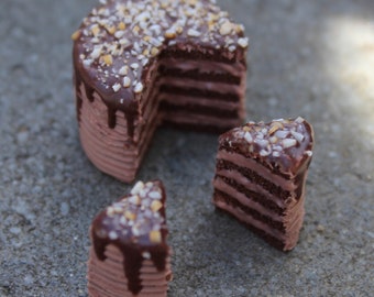 miniatuur chocoladetaart