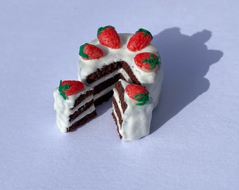 Fimo chocoladetaart met crèmevulling