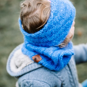 Headband and loop in blue, for children image 2