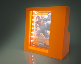 1 Card Display Case LED Illuminated Light Box (12v Wall Adapter Included)