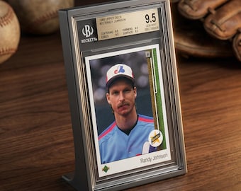 Graded Slab Display Frame for Baseball Cards, 3-Slot Display Frame for Sports Cards, Fits PSA Beckett CGC TAG