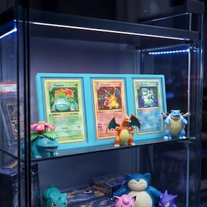 3-Card Trading Card Display — Toploader Frame for TCGs (Pokémon, MTG, Yu-Gi-Oh, Lorcana, and Sports Cards, Baseball, Basketball, Football)