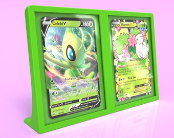 2 Card Display Frame Toploader - Fit for Lorcana, MTG, Pokemon, Magic The Gathering, Baseball, Basketball, Football, Digimon, Yu-Gi-Oh! TCG