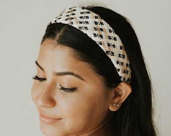 Quinn| Thick Band Rattan Headbands-Summer Headbands-Rattan Headband-Wicker headbands-Minimalist Headbands-Simple Headbands-Wide Banded