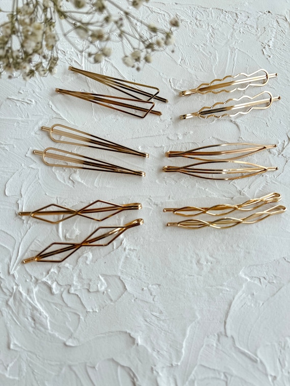 熱い販売 Kai| Gold Hair Clip-gold Barrette-simple Gold Hair Clip ヘアアクセサリー
