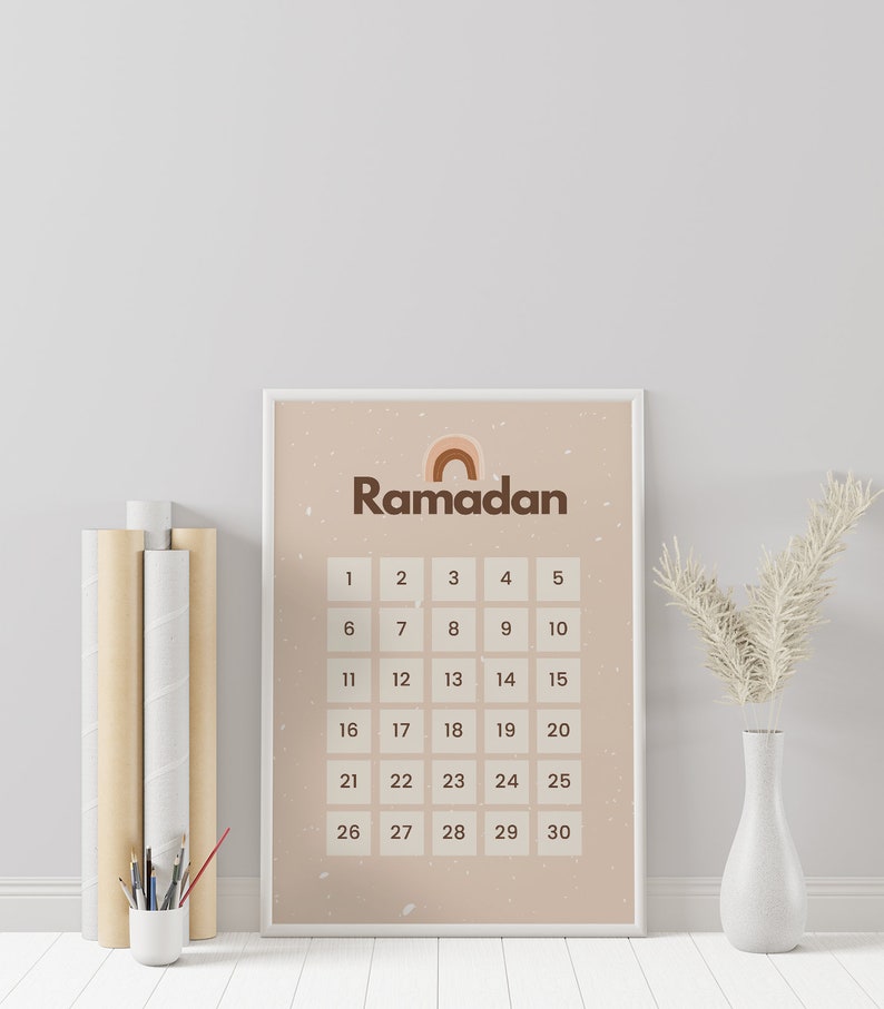 Ramadan Calendar Countdown Printable Digital download Etsy Nederland