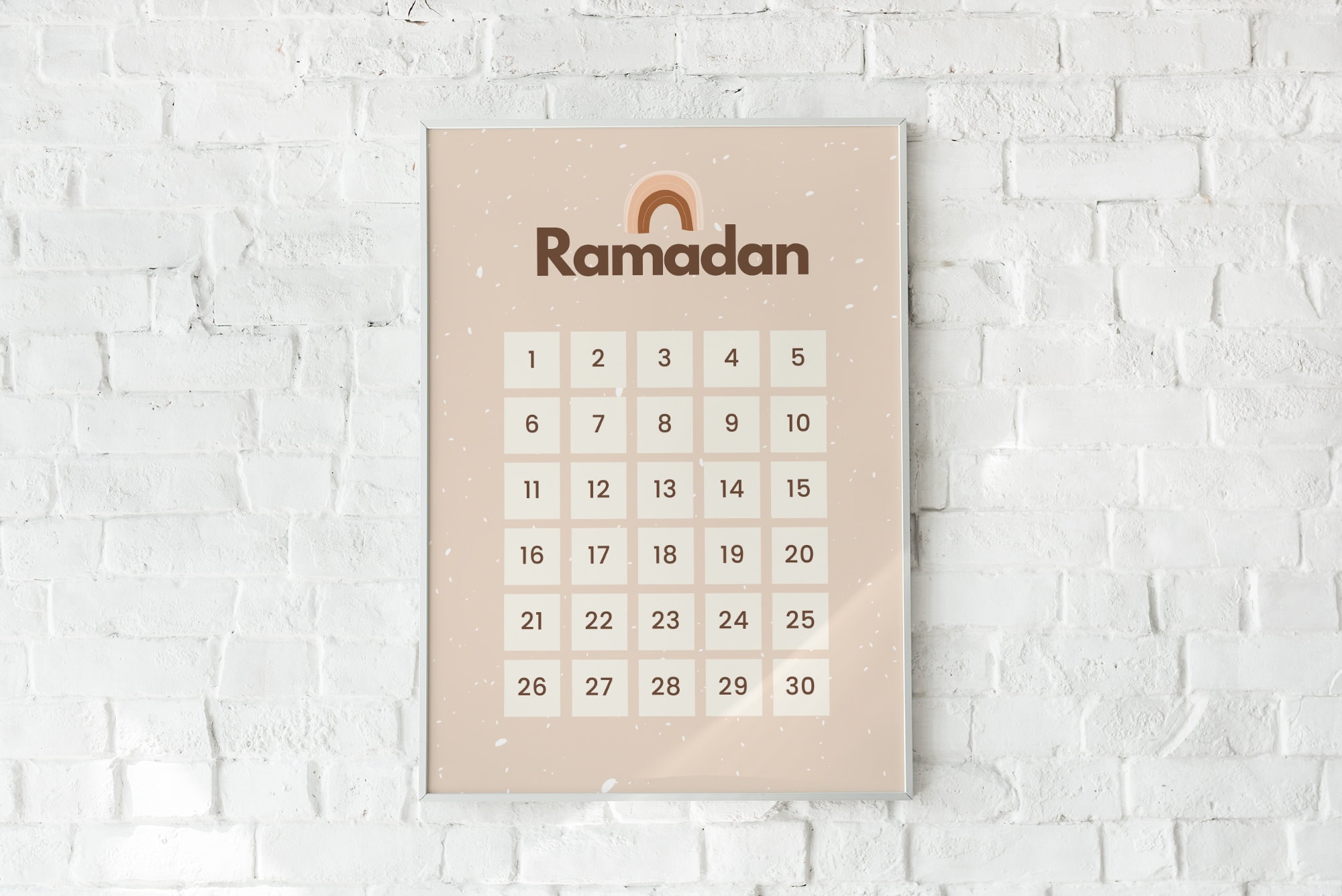 Ramadan Calendar Countdown Printable Digital download Etsy