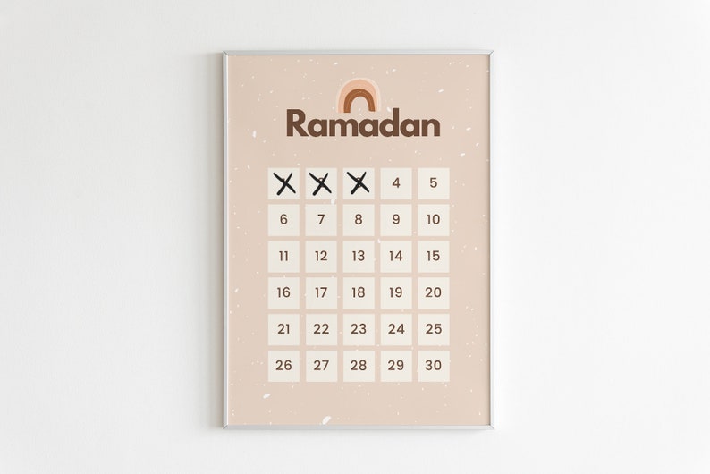 Ramadan Calendar Countdown Printable Digital download - Etsy Nederland