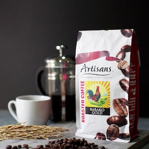 Artisans Philippine Liberica Coffee, Barako Gold DARK BEANS, 100% Liberica, 1.1 Pounds Bag