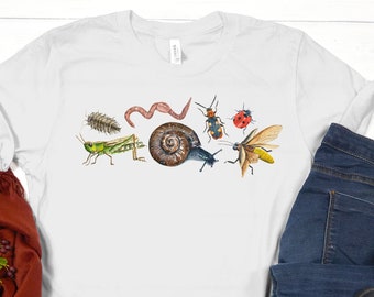 Insect Lover Shirt, Cottagecore Aesthetic, Goblincore, Fairycore, Bug Tee, Nature Lover Shirt, Cure Cottagecore Clothing, Insect Lover Gift