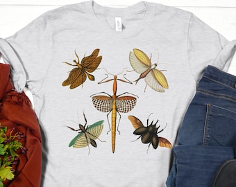 Insect Lover Shirt, Goblincore Shirt, Cottagecore Shirt, Goblin Core Aesthetic, Insect Print, Nature Lover Shirt, Nature Art Shirt, Bug Tee