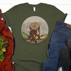 Frog Lover Shirt, Mushroom Lover Shirt, Nature Shirt, Frog Tee, Toad Shirt, Cottagecore Aesthetic, Goblin Core Graphic Tee, Frog Shirts
