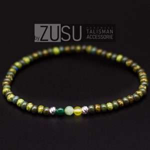 Herenarmband met agaatkralen: minimalistische unisex sieraden