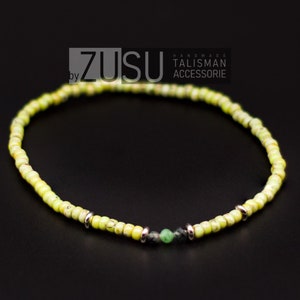 Raw Emerald Beaded Bracelet for Men: Minimalist Gemstone Jewelry