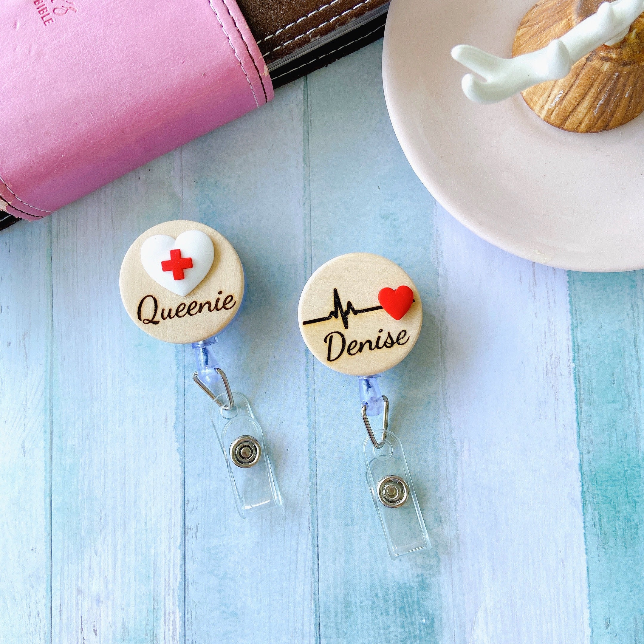 Nurse Name Badge Handmade Personalized Name Badge Reel - Etsy