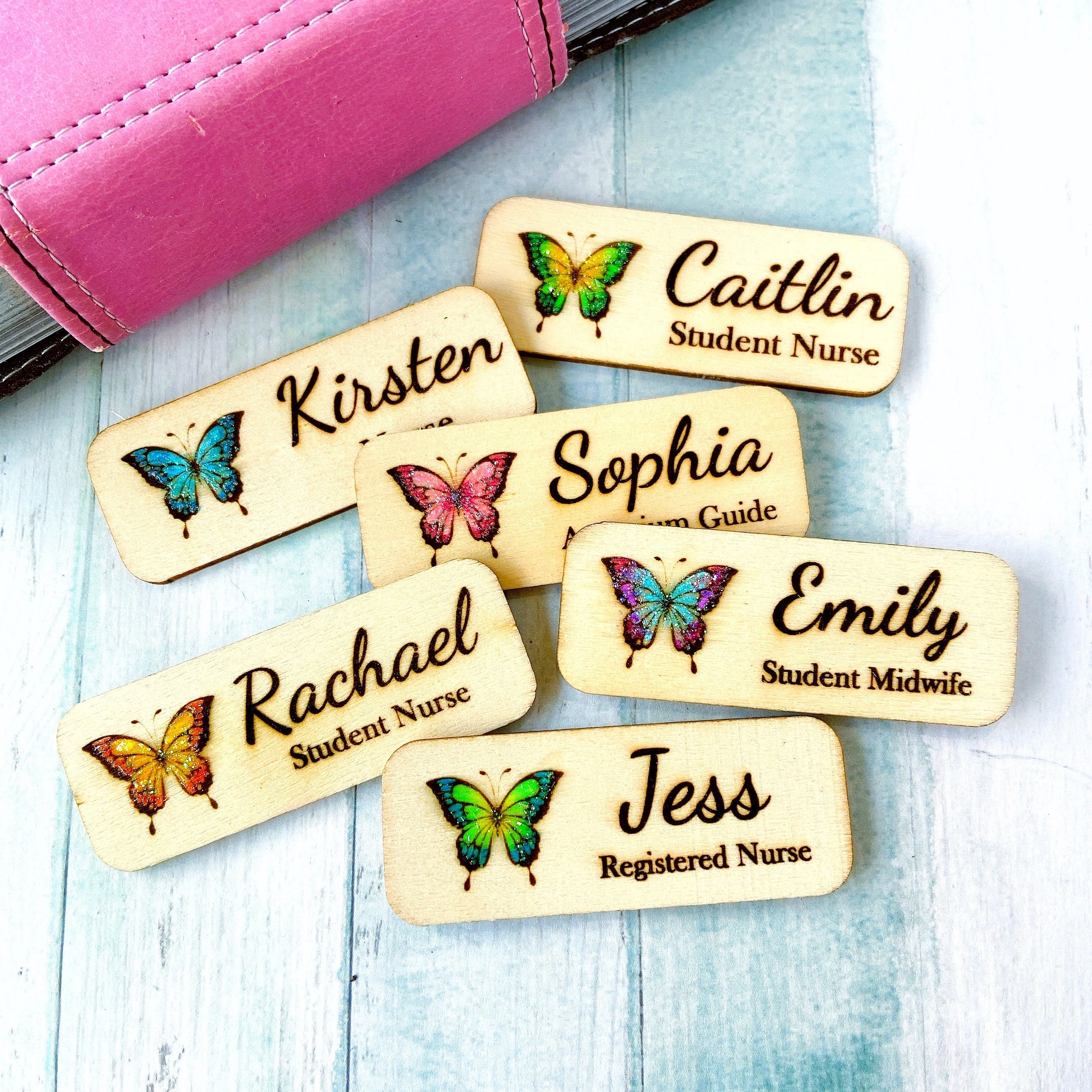 Butterfly Name Badge 