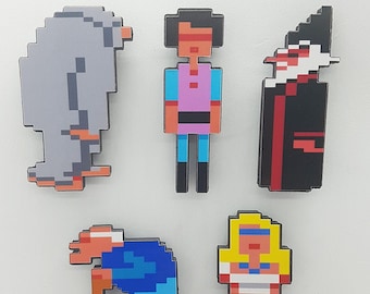 Sierra King es Quest 3 3D Kühlschrankmagnete (Gwydion, Manannan, Abscheulicher Yeti, Alter Wichtel, Rosella)