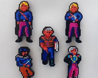 Quest For Glory I (Hero's Quest) 3D PC Gaming Magnets (Magic Player, Thief Player, Baron Stefan von Spielburg, Brigand, Bruno)