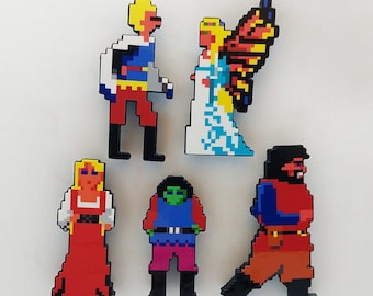 Sierra King's Quest 4 3D Fridge Magnets (Rosella, Frog Prince, Genesta, Edgar, Giant Ogre)