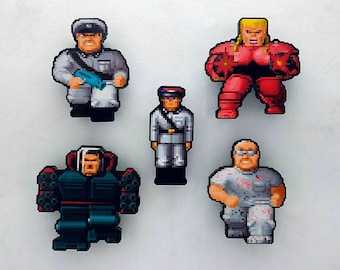 Wolfenstein 3D PC Gaming Magnets (Dr. Schabbs, Gretel Grosse, Mecha-Hit-ler, Officer, Otto Giftmacher)
