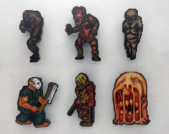 Splatterhouse Arcade Gaming Magnete (Rick Taylor (Player), Biggyman, Deadman, Hell Chaos, Jennifer Willis,hanging Corpse)