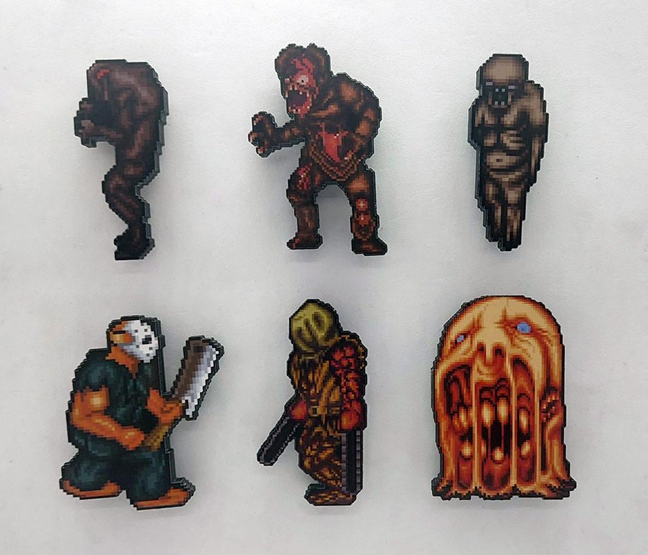 Splatterhouse Arcade Gaming Magnets (rick Taylor (player