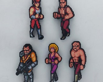 Double Dragon Arcade Gaming Magnete (Jimmy Lee, Bolo, Linda, Roper, Willy)