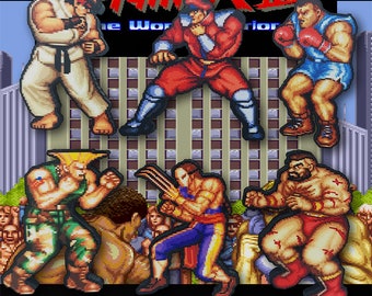 Street Fighter 2 Arcade Gaming Magnets ryu Guile M. Bison 