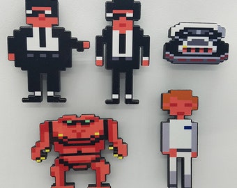 Sierra Space Quest 1 3D Fridge Magnets (Roger Wilco (Player), Blues Brothers, Orat, Skimmer)