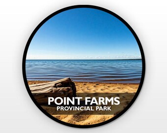 Point Farms Provincial Park Magnet | Travel Trailer & RV Fridge Magnets - Ontario Parks Magnet