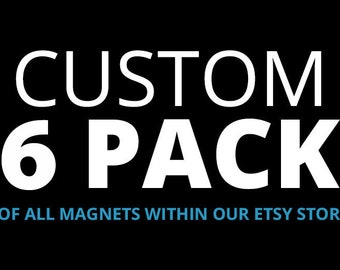 6er Pack Custom Charakter Magnete