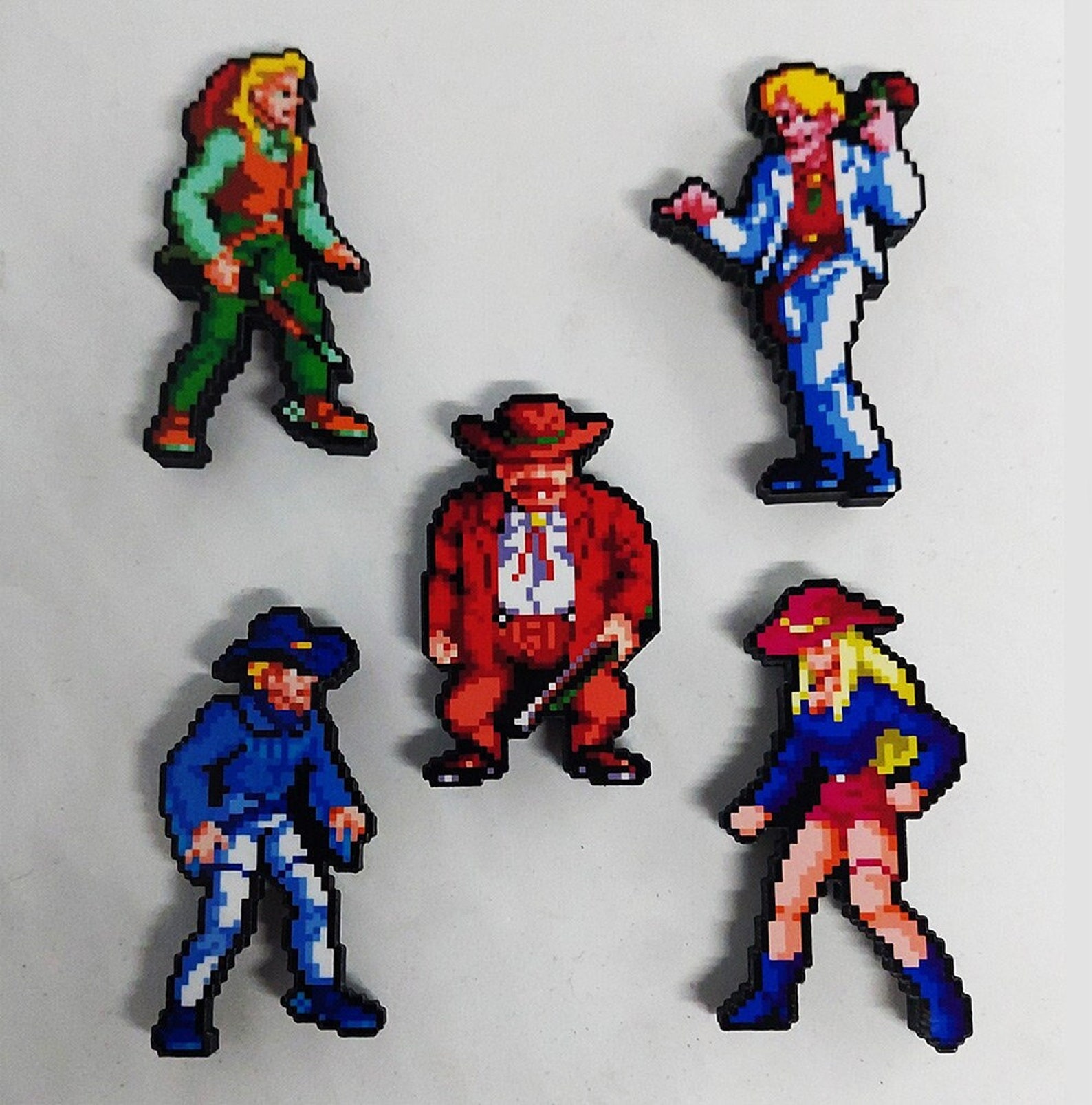 Sunset Riders 3D Arcade Gaming Magnets (billy, Bob, Dynamite Gal ...