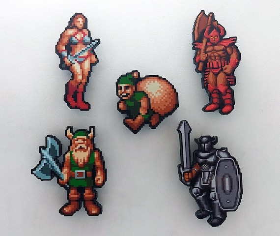 Golden Axe 3D Sega Gaming Magnets (gilius Thunderhead, Tyris Flare