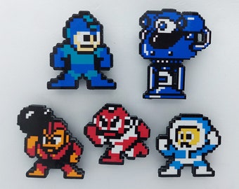 Mega Man NES 3D Gaming Magnete (Mega Man, Blue Big Eye, Bomb Man, Cut Man, Ice Man)