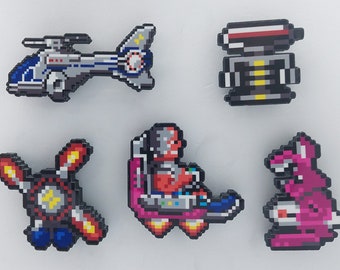 Duke Nukem 1 3D Gaming Magnete (Dr. Rad, Hubschrauber, Fire Wheel Techbot, Roboter, Killer Rabbitoid)