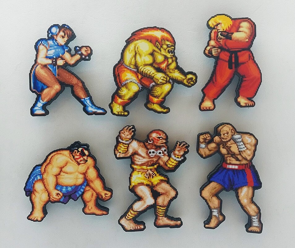 Zangief SF2 Street Fighter 2 SF6 6 VI 8-bit Retro Pixel Art