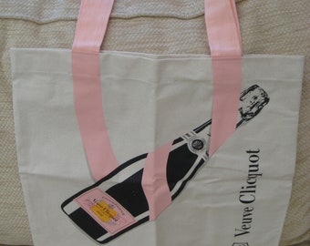 Veuve Clicquot Rose Champagne Tote/Beach Bag New & Never Used 100% Cotton