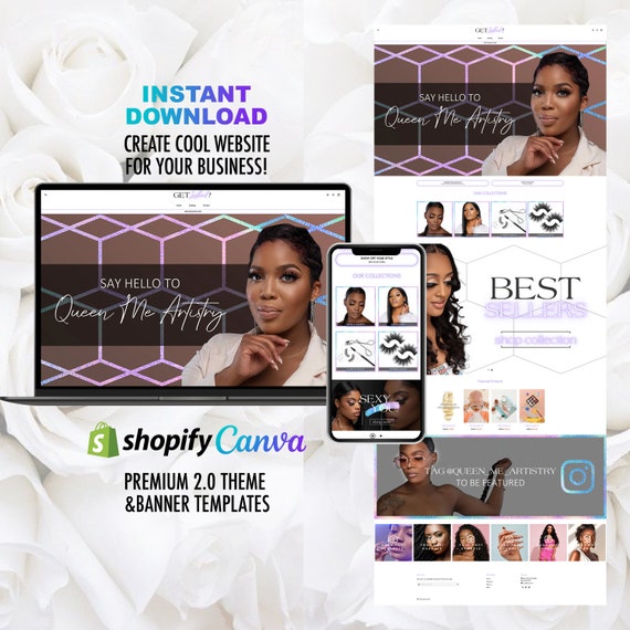 Shopify Themes, Wix WEBSITE DESIGN, LASH Template, Shopify Banner, Website Design And Setup For Eyelash Beauty Business