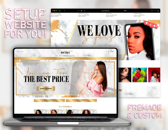 Buy Beauty Boutique Website Design Hair Website Beauty Website Online in  India - Etsy