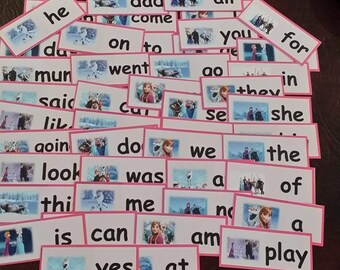 Reception Class Words - 45 first words in a set- High-frequency- Phonics- Reception class- School- Homeschooling- Flashcards- read & write