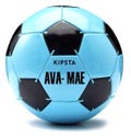 PERSONALISED FOOTBALL - Gift - Football Fan -Size 3, 4 & 5 - Player name - Blue, yellow, red, Birthday,Top Goal Scorer