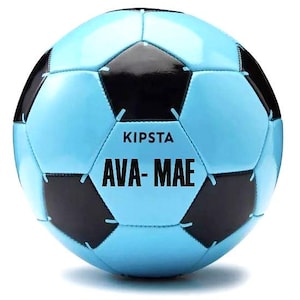 PERSONALISED FOOTBALL - Gift - Football Fan -Size 3, 4 & 5 - Player name - Blue, yellow, red, Birthday,Top Goal Scorer